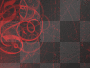 red black background