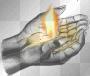 FLAME IN HANDS
