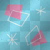 blue and pink and white bg
