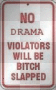 no drama