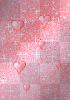 Hearts falling w/ glitter