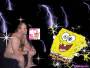 Papa and sponge bod Im too sexy for my shirt!
