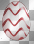 Bouncing White & Red Easter Egg
