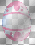 Rocking White & Pink Easter Egg