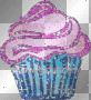glitter cupcake