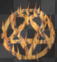 flaming heartagram