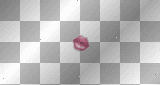 pink animated mwah word