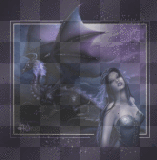 ANIMATED WOMAN, WITCH, BLACK AND WHITE, GOTHIC, VAMPIRE