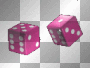 2 Pink Dice