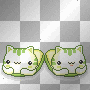 greenkawaiikittyslippers