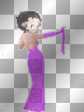 betty boop purple gown