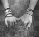 Holding hands