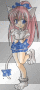 Blue Anime Cat  Girl