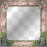 pink rose frame