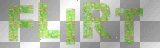 flirt in green glitter