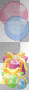 balloons and present