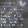  i fell in love