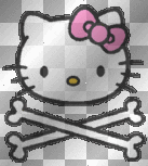 Hello Kitty skull cross bones