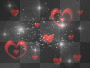 glitter hearts 