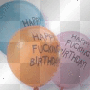 happy brthdasy ballons