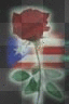 PUERTO RiCO FLAG W/ FLOWER