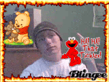Christopher and Elmo and Pooh Bear