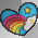 rainbow star heart
