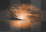 a setting sun