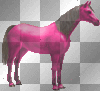 pink horse.