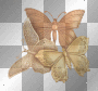 Golden Glittery Buttferflies