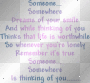 someone somewhere