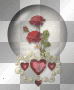 red roses and hearts