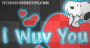 snoopy wuv's you