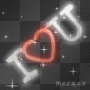 i heart u with stars