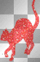 Glitter Red Cat