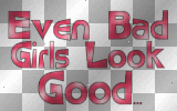 red Even Bad Girls Look Good words