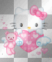 hello kitty with hearts!