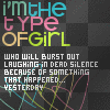 type of girl...