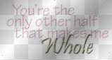 Your the only half.....