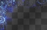 blue stars and swirls