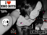 half emo girl