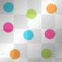 Pink,Blue,Green,Orange polka Dots