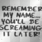 my name