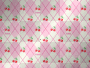 Pink and white argyal with cherrys!