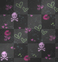 Skull and Heart Background!
