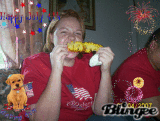 My Anut Eating Corn