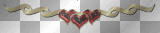 3 hearts in gold