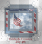 framed flag for the 4th