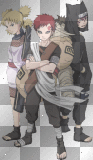 Temari, Gaara and Kankurou