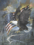 American Eagle and Flag American Eagle and Flag